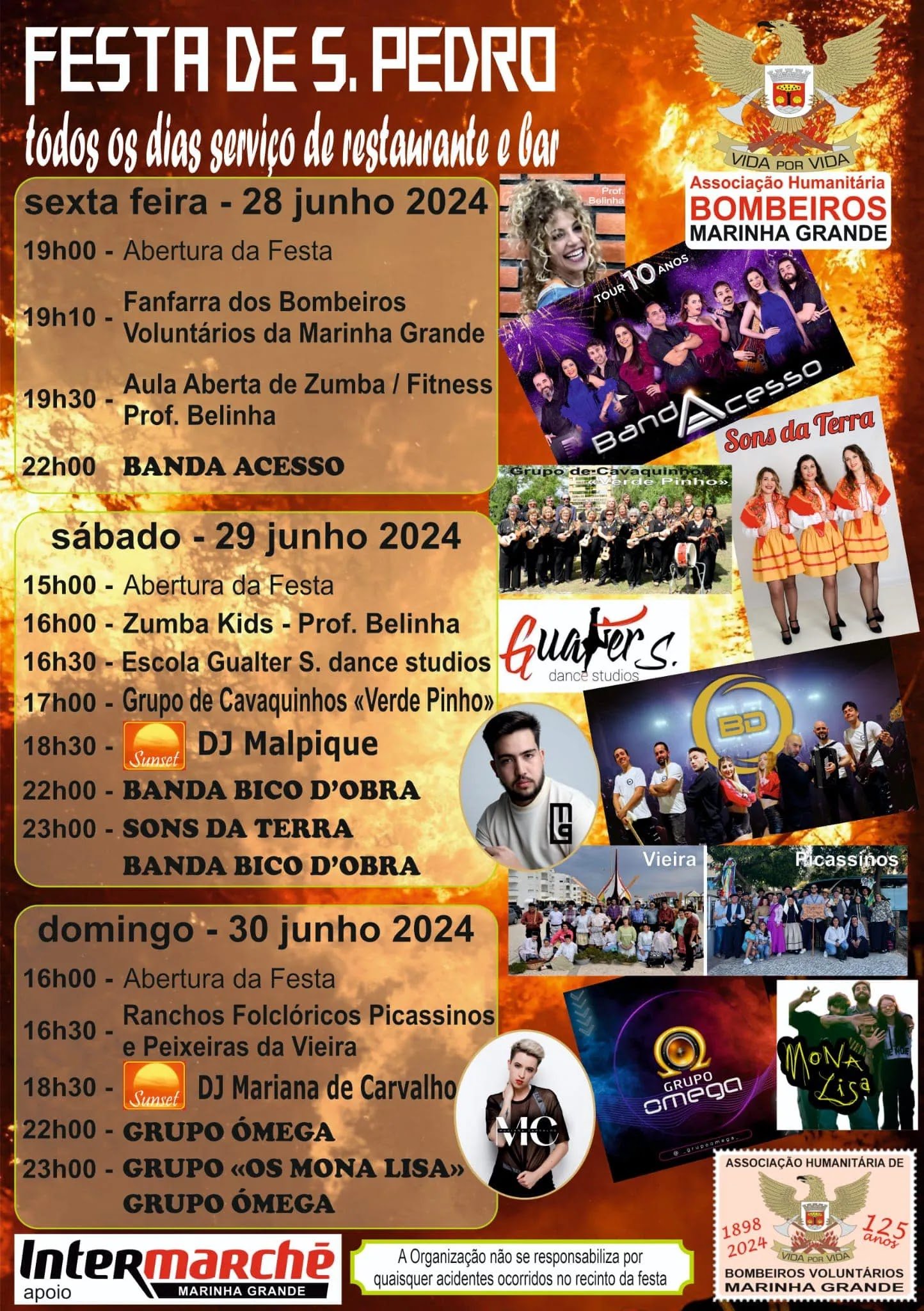 Cartaz Festas de São Pedro 2024 - Marinha Grande