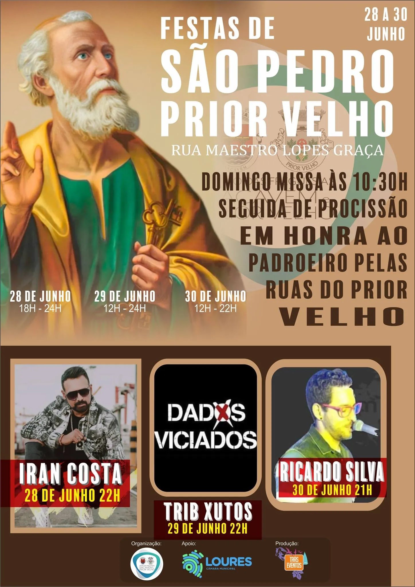 Cartaz Festas de São Pedro 2024 - Prior Velho