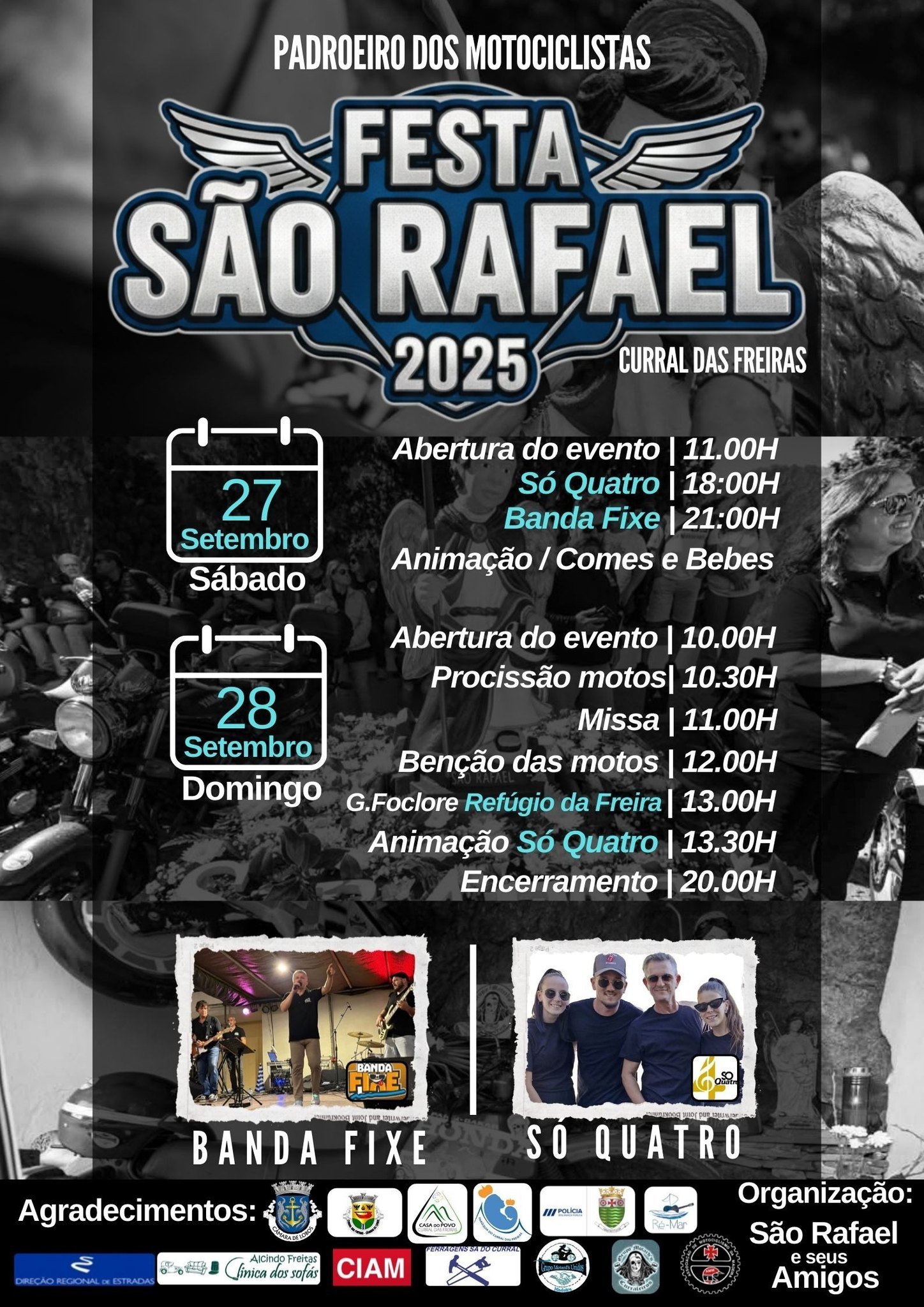 Cartaz Festas de São Rafael 2025 - Curral das Freiras