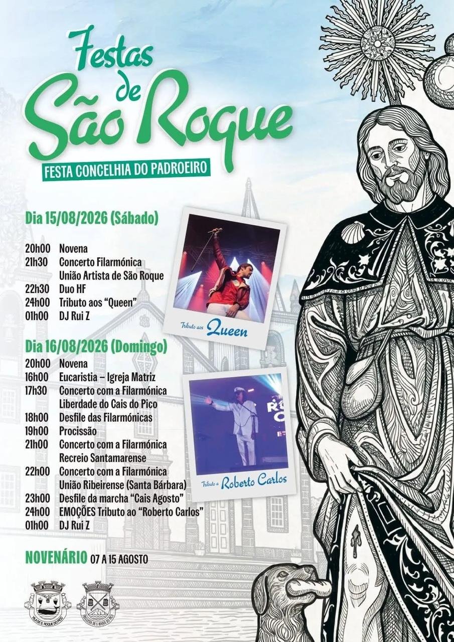 Cartaz Festas de São Roque 2026 - São Roque