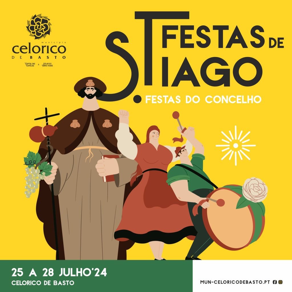 Cartaz Festas de São Tiago 2024 - Celorico de Basto