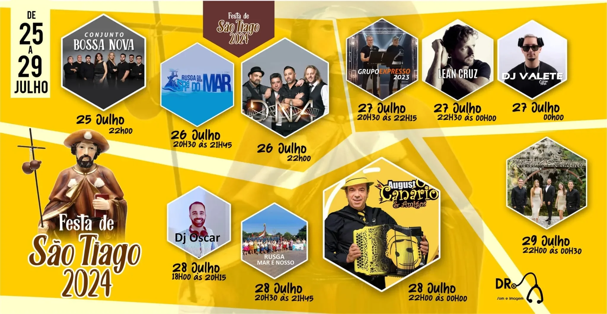 Cartaz Festas de São Tiago 2024 - Silvade