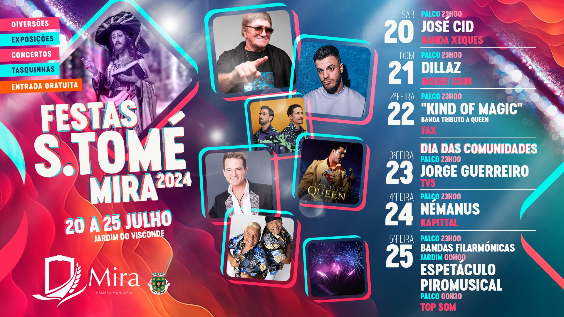 Cartaz Festas de São Tomé 2024 - Mira