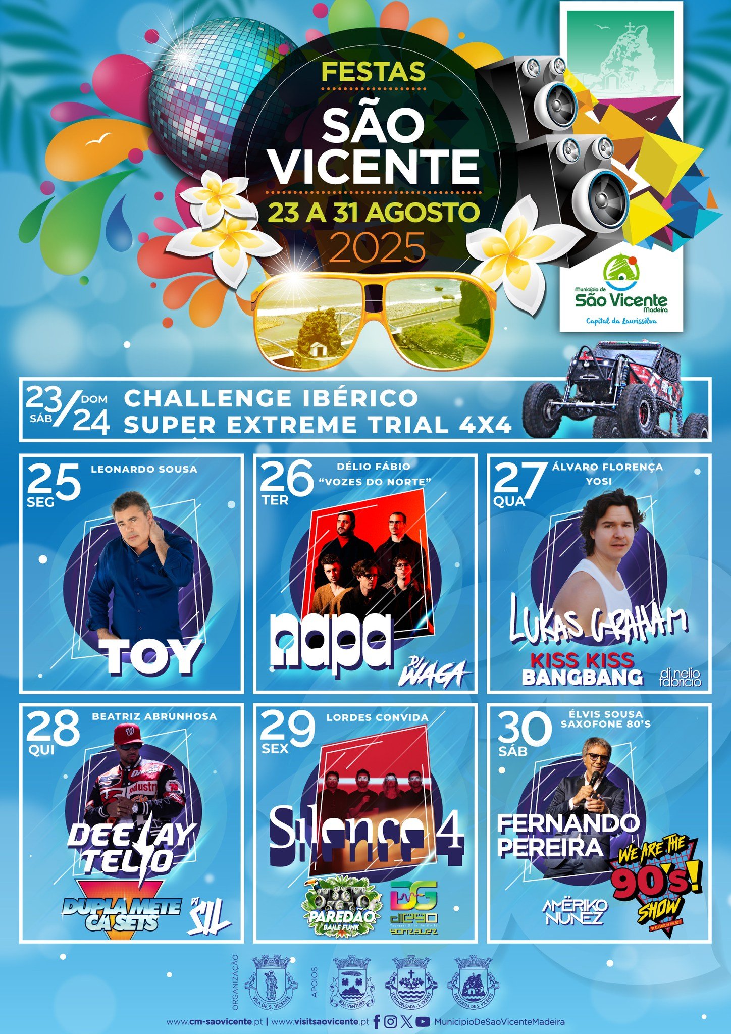 Cartaz Festas de São Vicente 2025 - Madeira