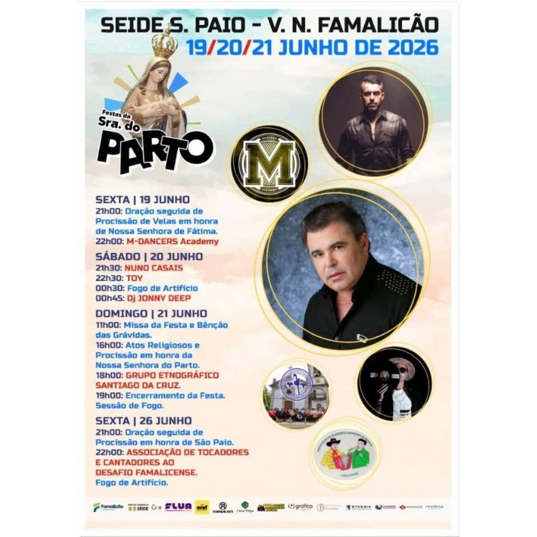 Cartaz Festas de Sra. do Parto 2026 - Seide S. Paio