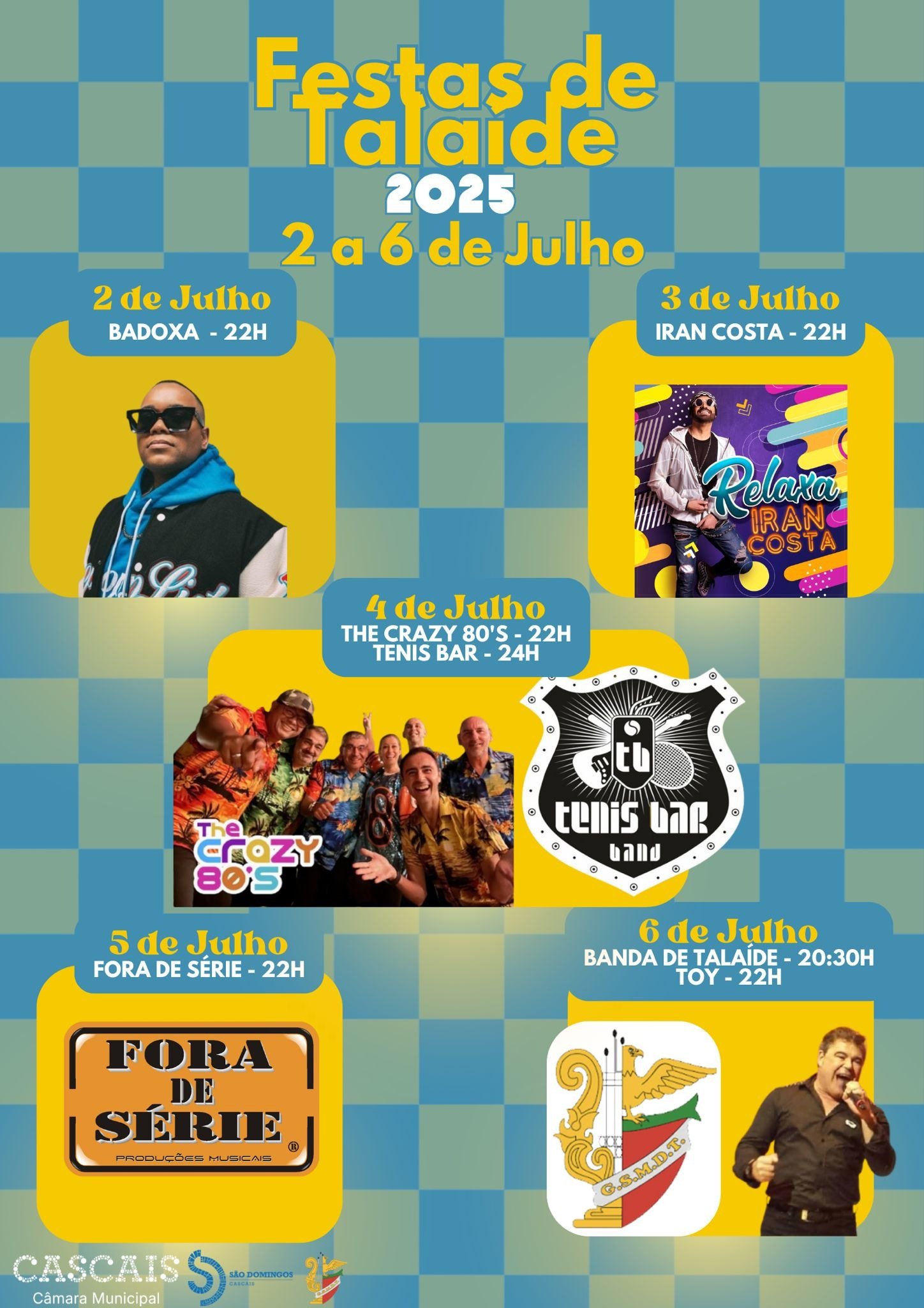 Cartaz Festas de Talaíde 2025 - Cascais