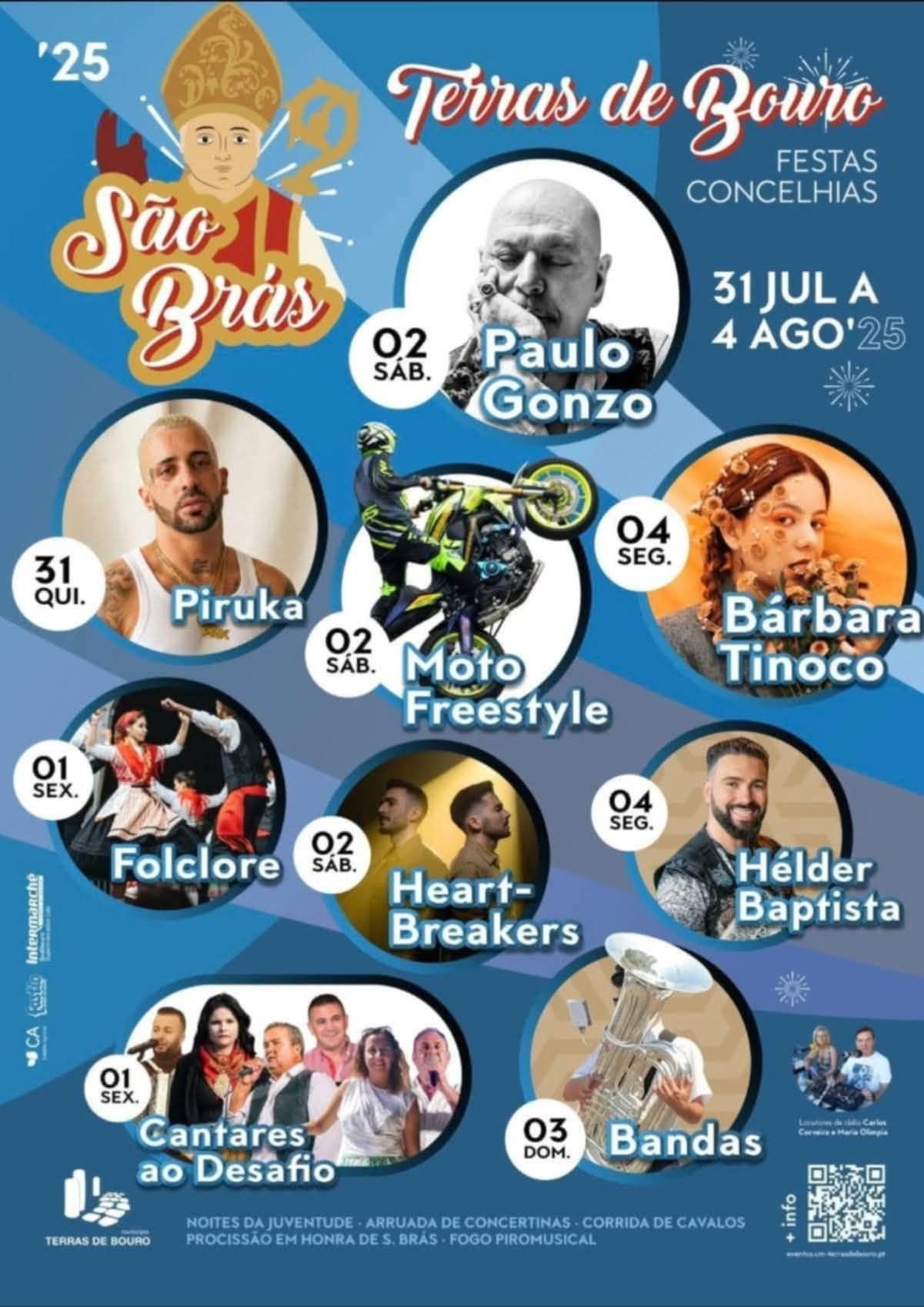 Cartaz Festas de Terras de Bouro 2025 - Braga