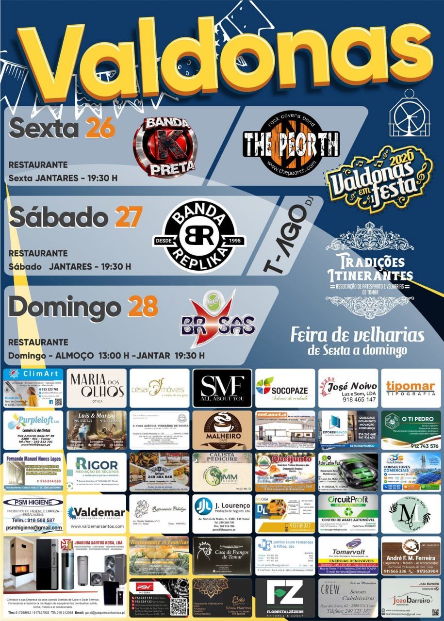 Cartaz Festas de Valdonas 2026 - Valdonas
