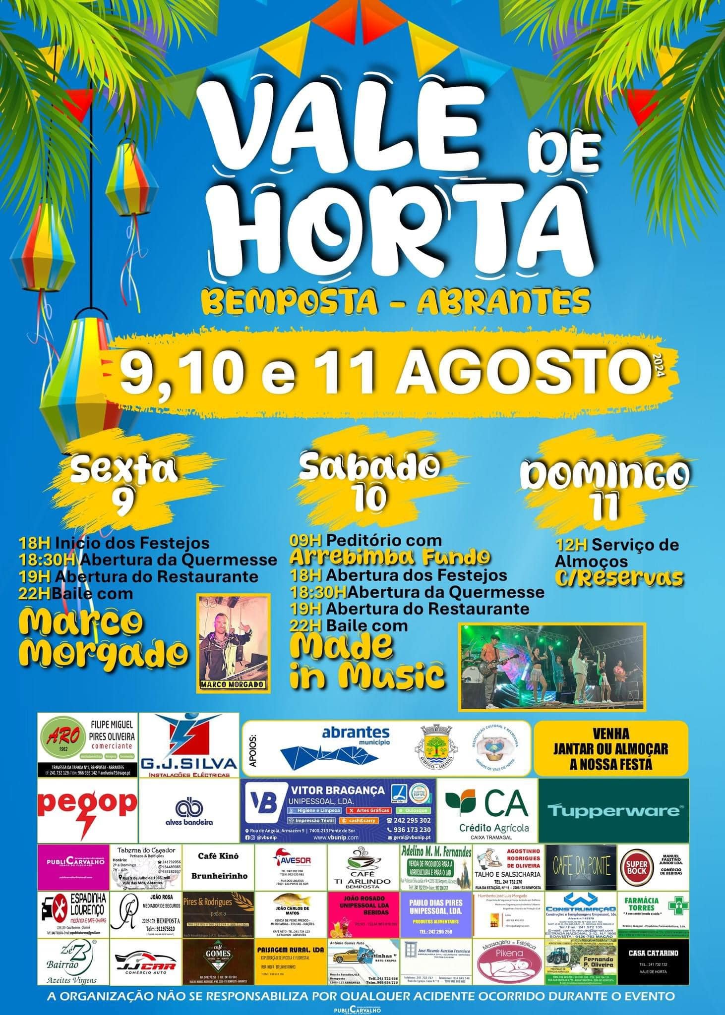 Cartaz Festas de Vale de Horta 2024 - Bemposta