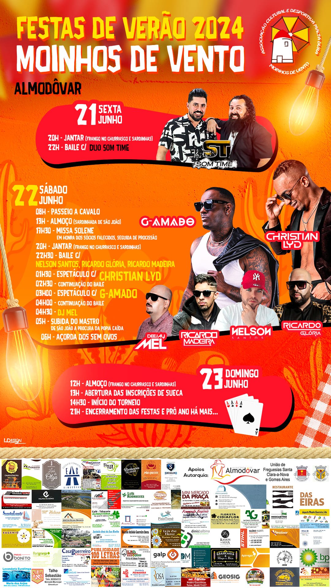 Cartaz Festas de Verão 2024 - Almodôvar