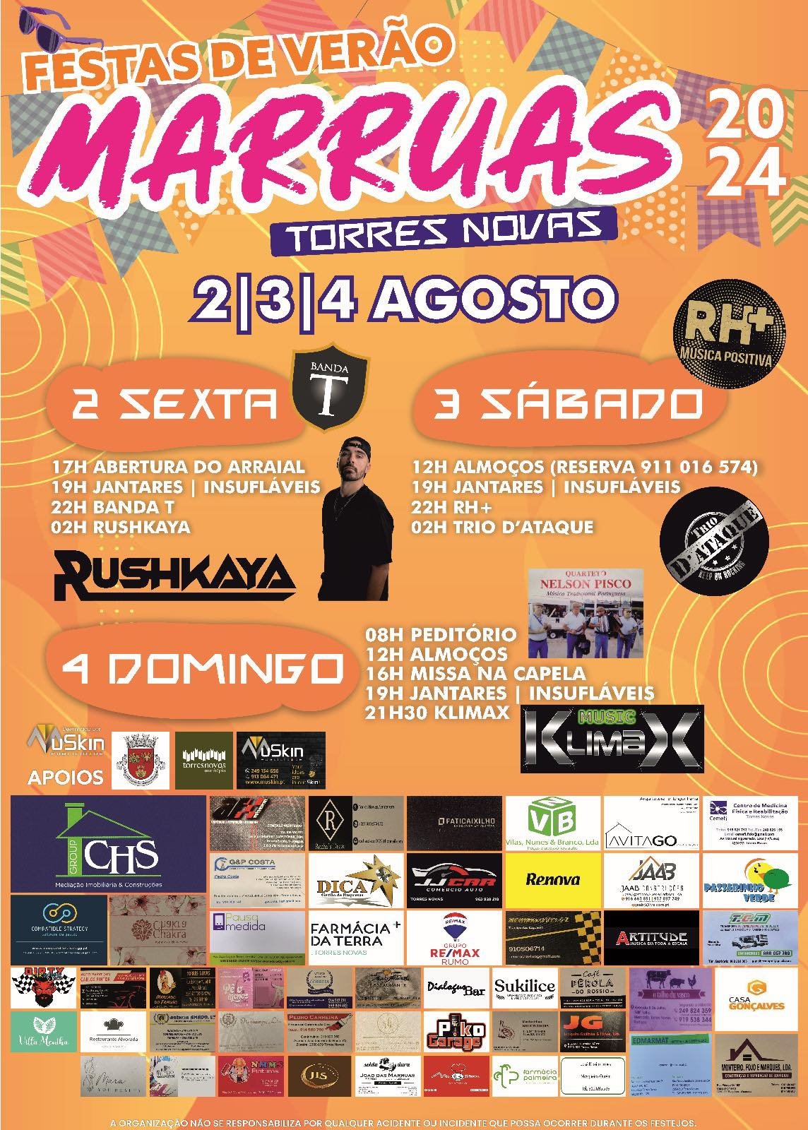 Cartaz Festas de Verão 2024 - Marruas