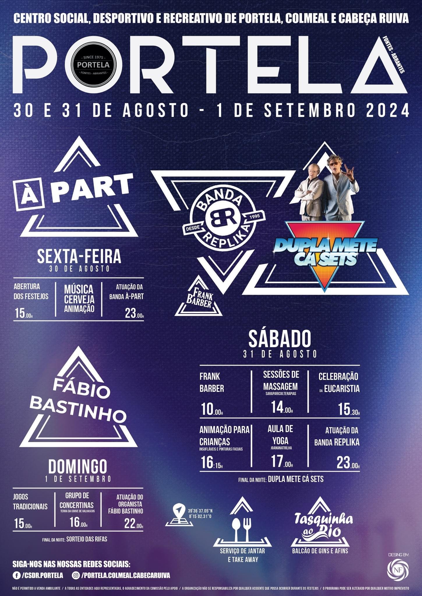 Cartaz Festas de Verão 2024- Portela