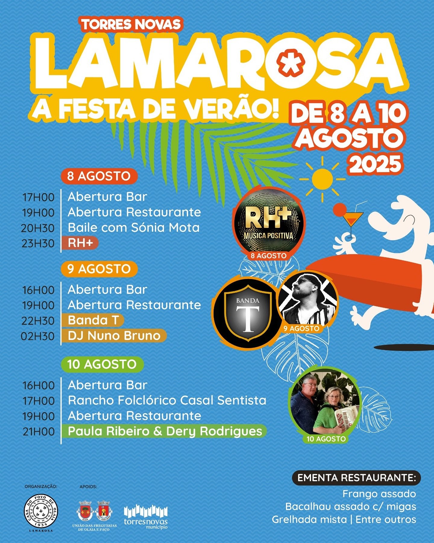 Cartaz Festas de Verão 2025 - Lamarosa