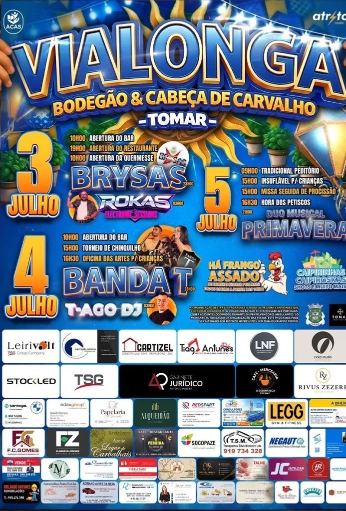 Cartaz Festas de Vialonga 2026 - Tomar
