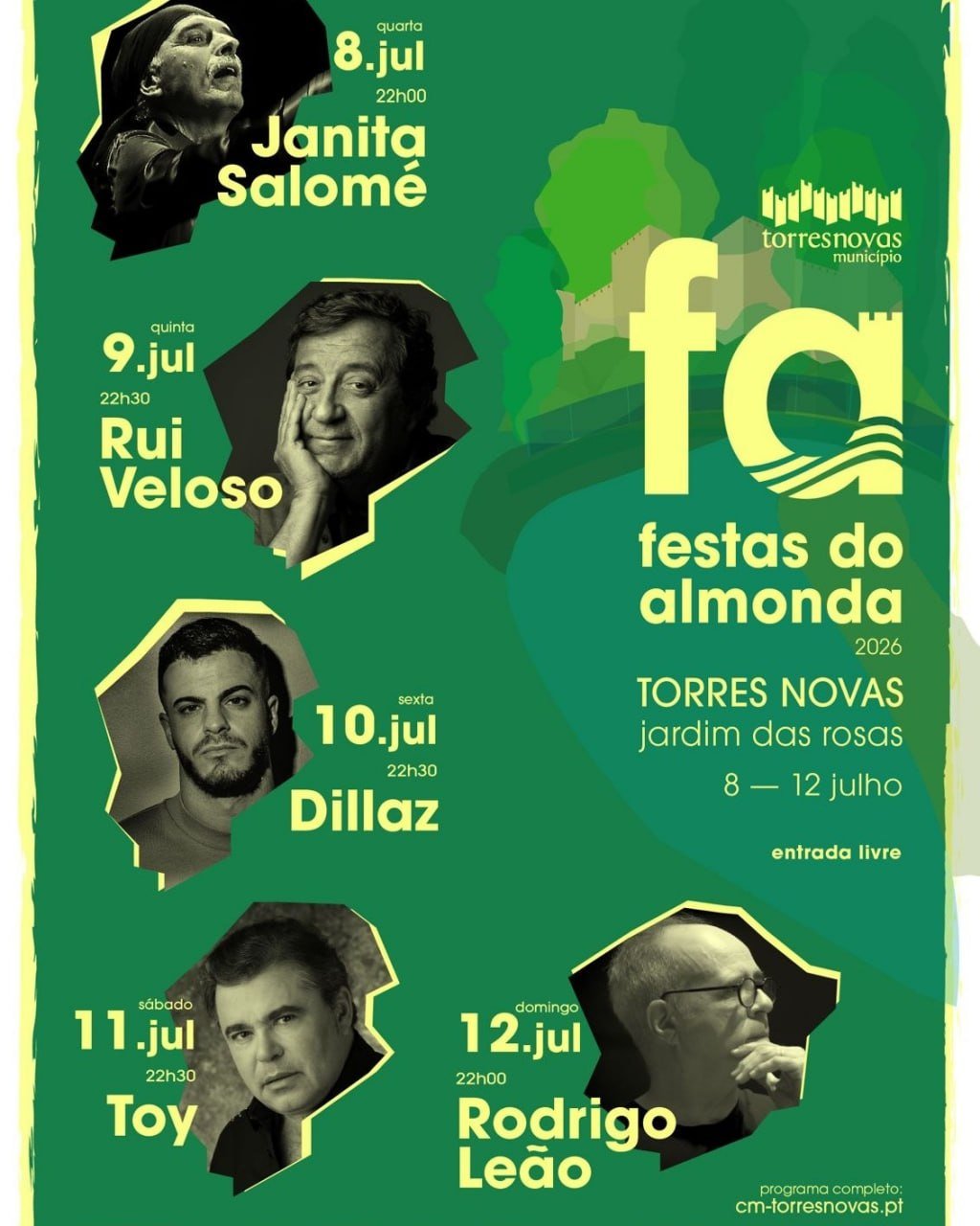 Cartaz Festas do Almonda 2026 - Torres Novas