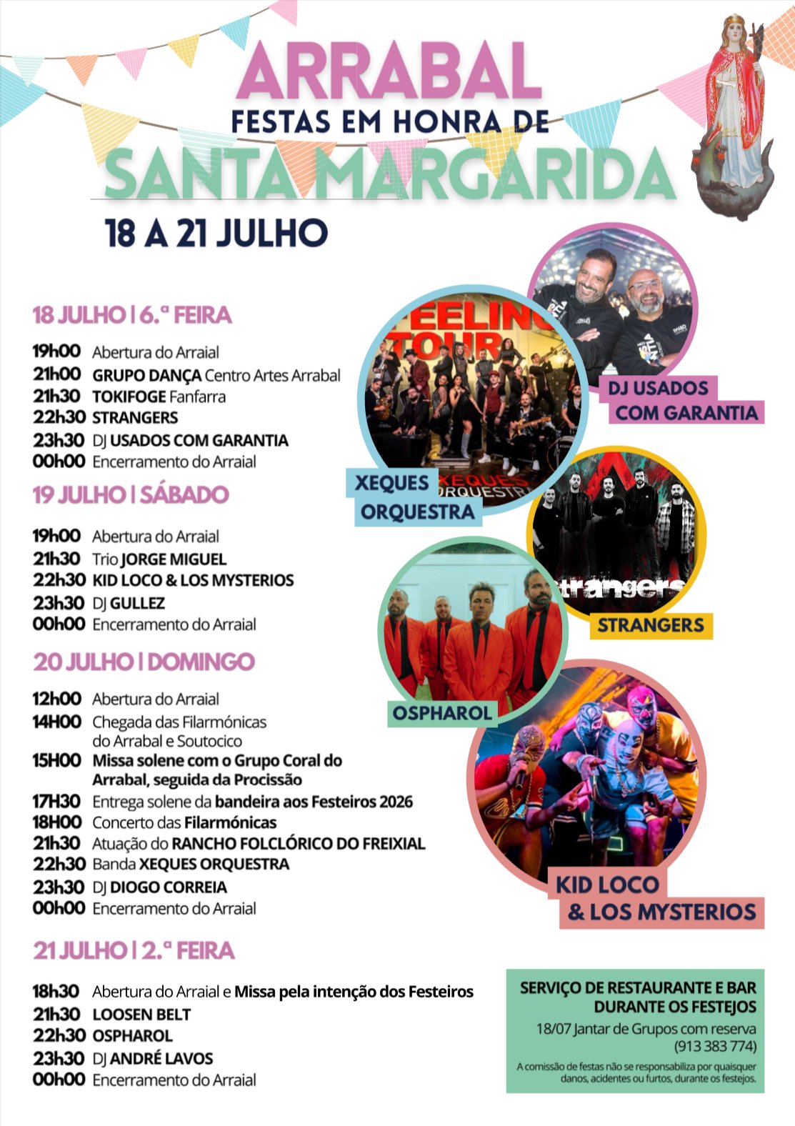 Cartaz Festas do Arrabal 2025 - Leiria