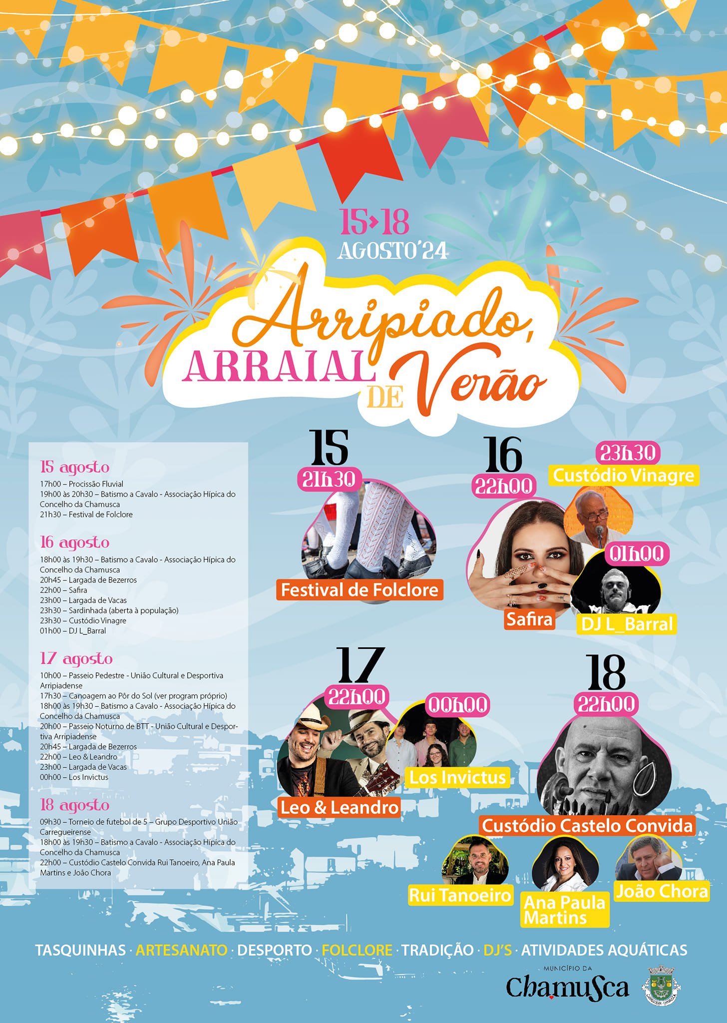 Cartaz Festas do Arripiado 2024 - Chamusca