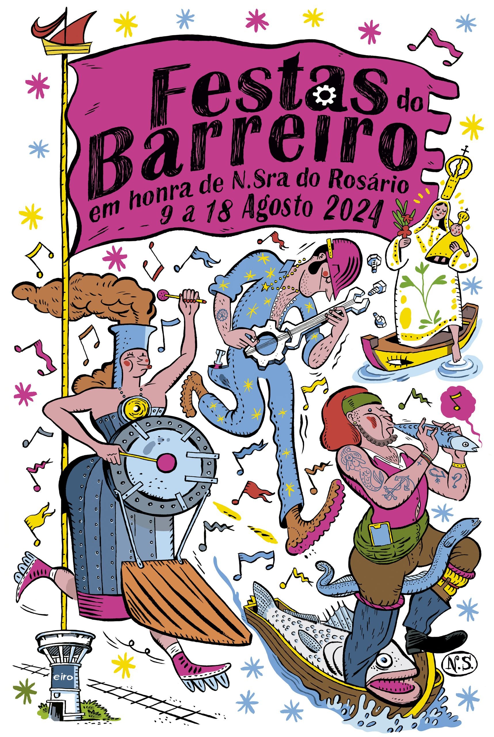 Cartaz Festas do Barreiro 2024 - Barreiro
