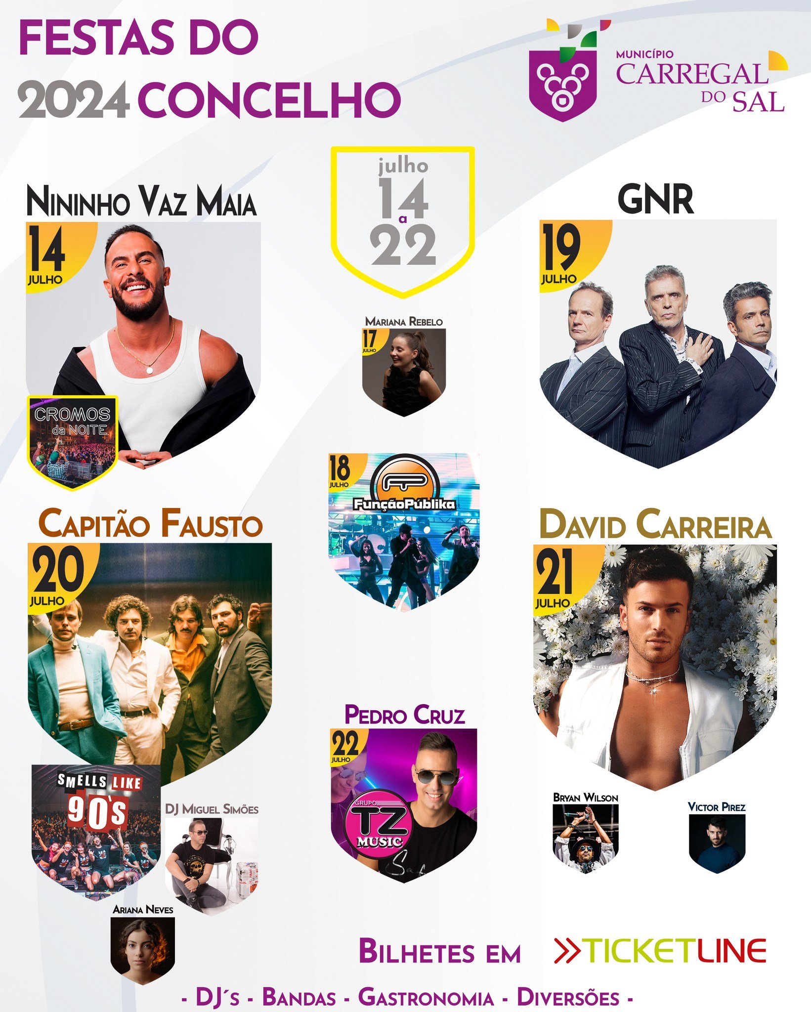 Cartaz Festas do Concelho 2024 - Carregal do Sal