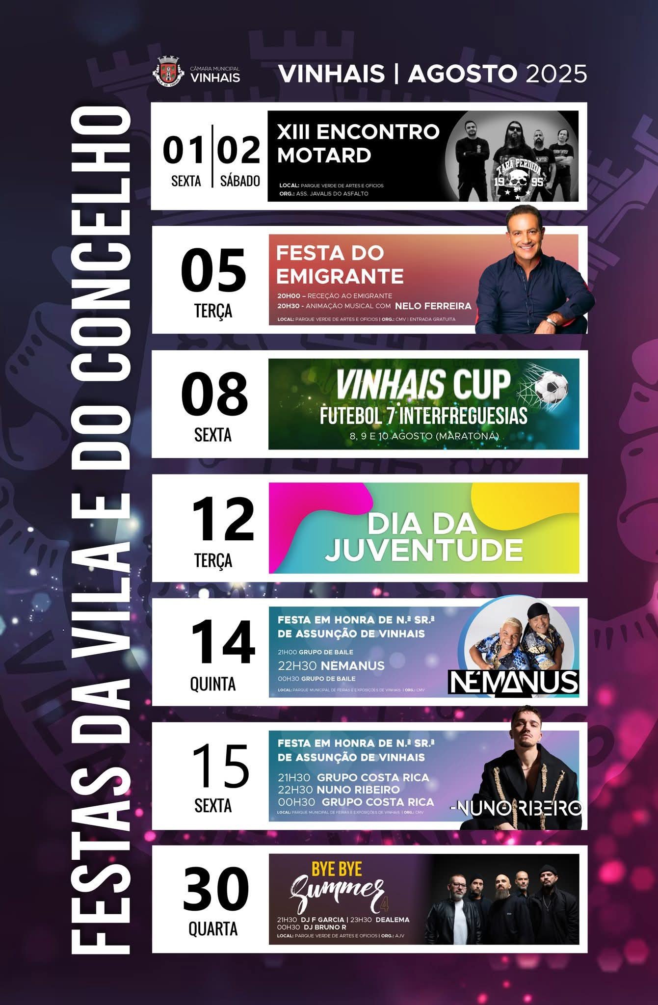 Cartaz Festas do Concelho 2025 - Vinhais