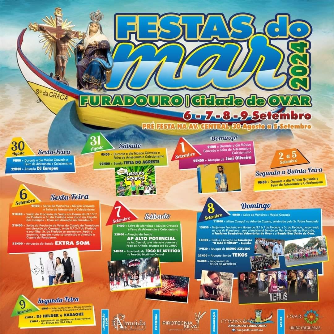 Cartaz Festas do Mar 2024 - Furadouro