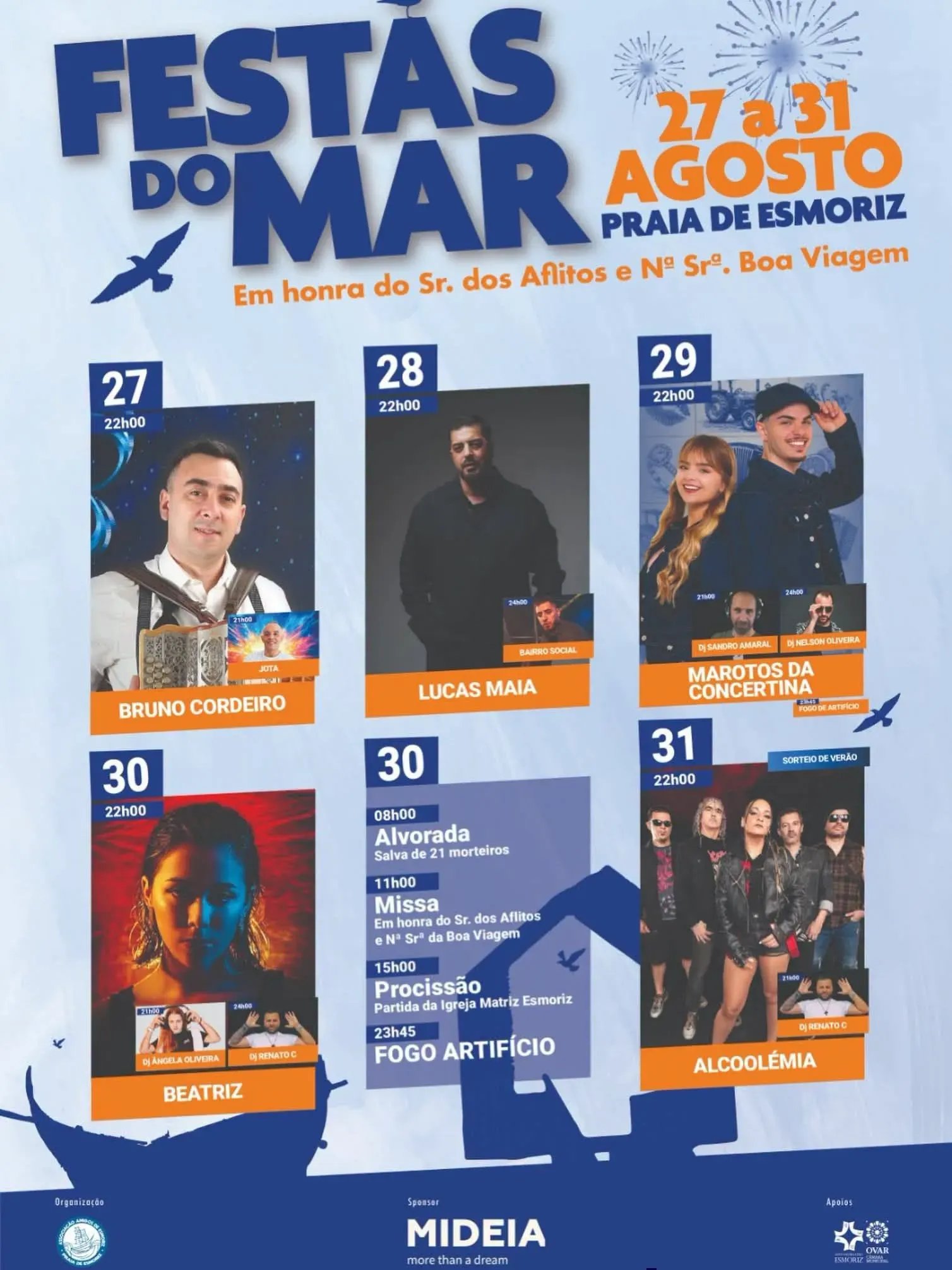 Cartaz Festas do Mar 2026 - Esmoriz
