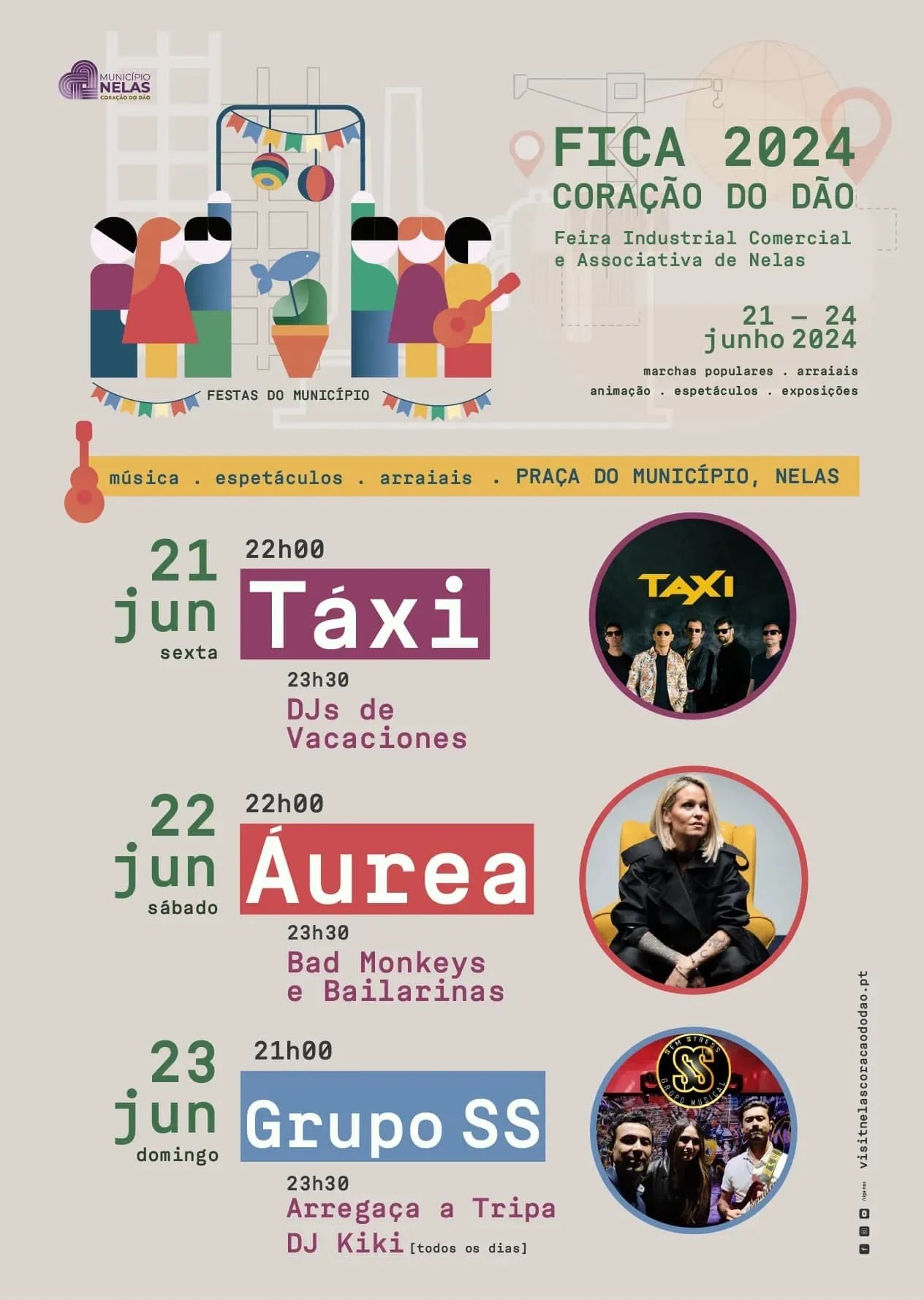 Cartaz Festas do Município 2024 - Nelas