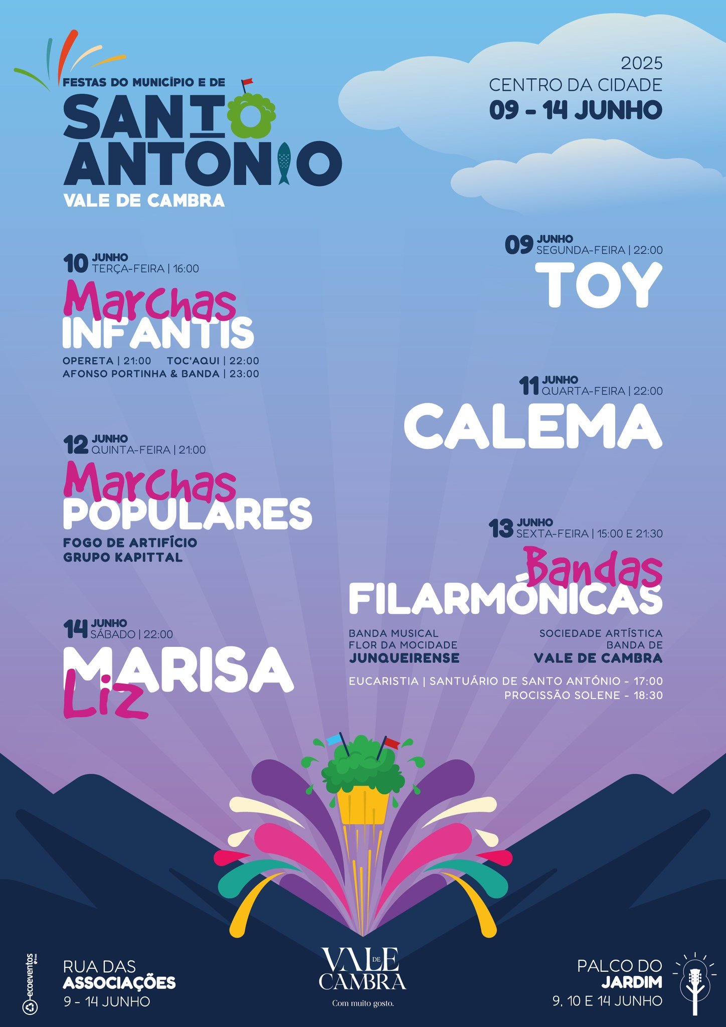 Cartaz Festas do Município 2025 - Vale de Cambra