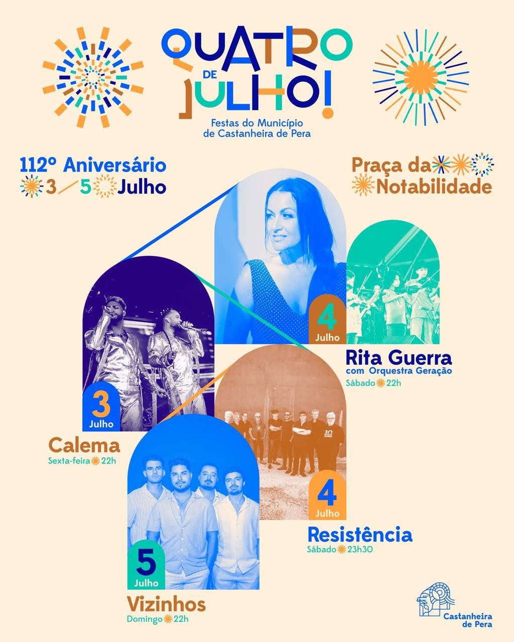 Cartaz Festas do Município 2026 - Castanheira de Pera