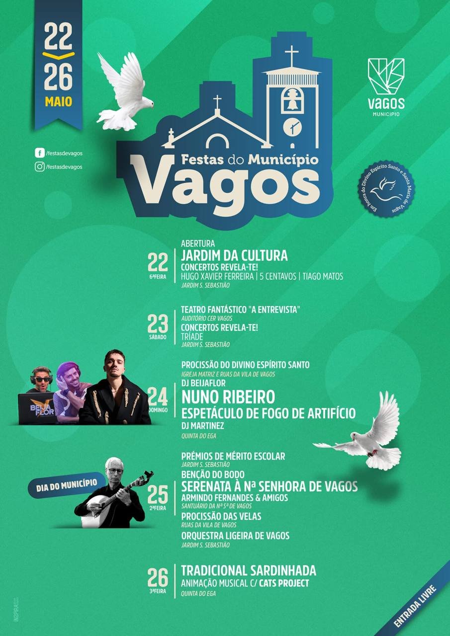 Cartaz Festas do Município 2026 - Vagos