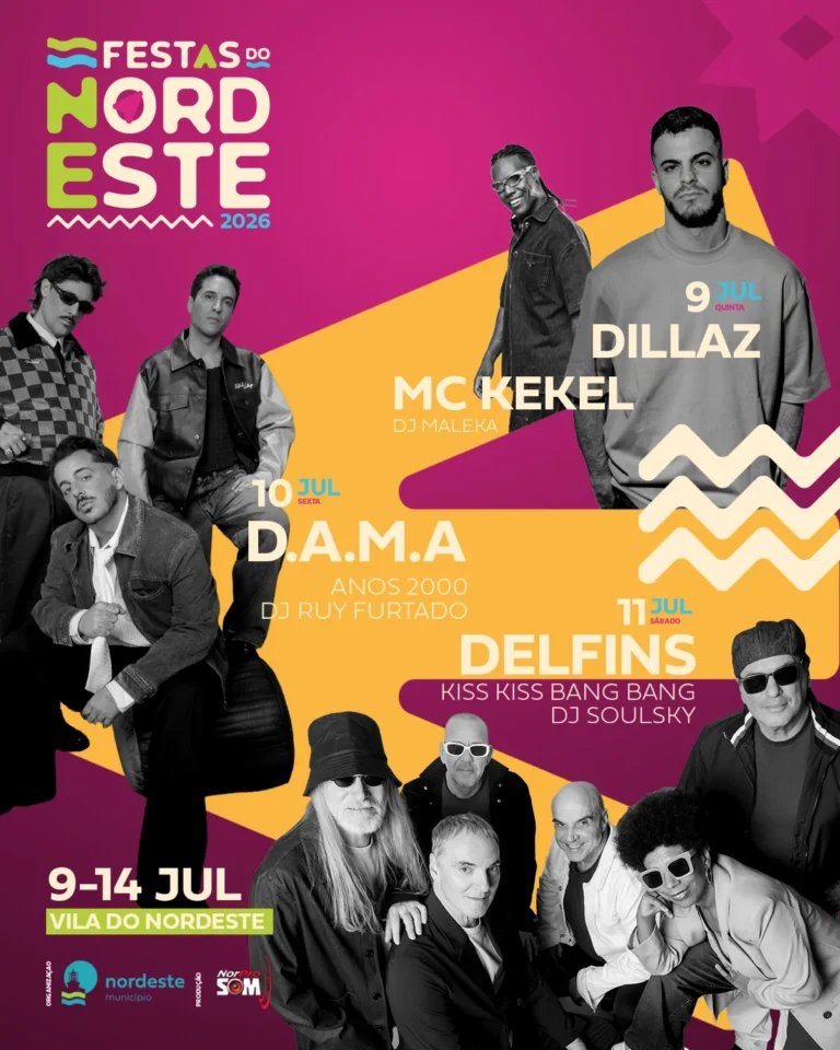 Cartaz Festas do Nordeste 2026 - Vila do Nordeste
