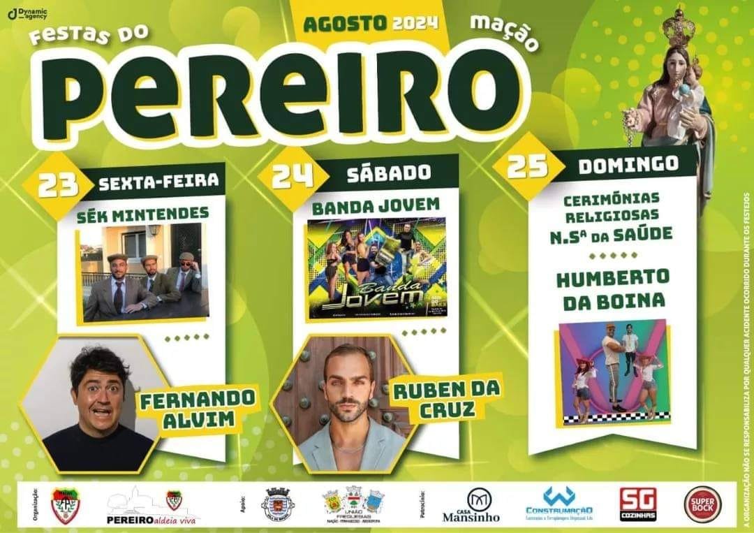 Cartaz Festas do Pereiro 2024 - Mação
