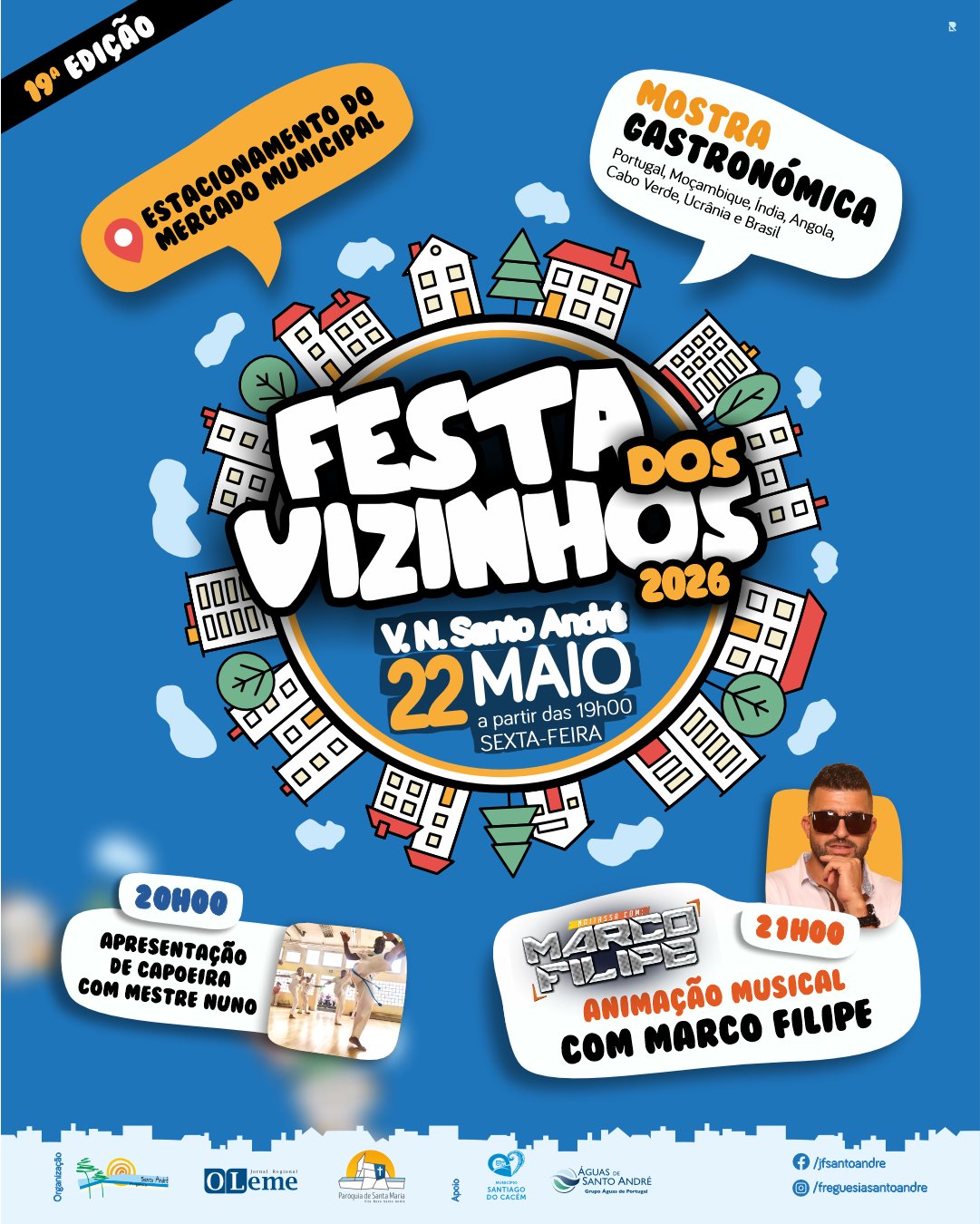 Cartaz Festas dos Vizinhos 2026 - Santo André
