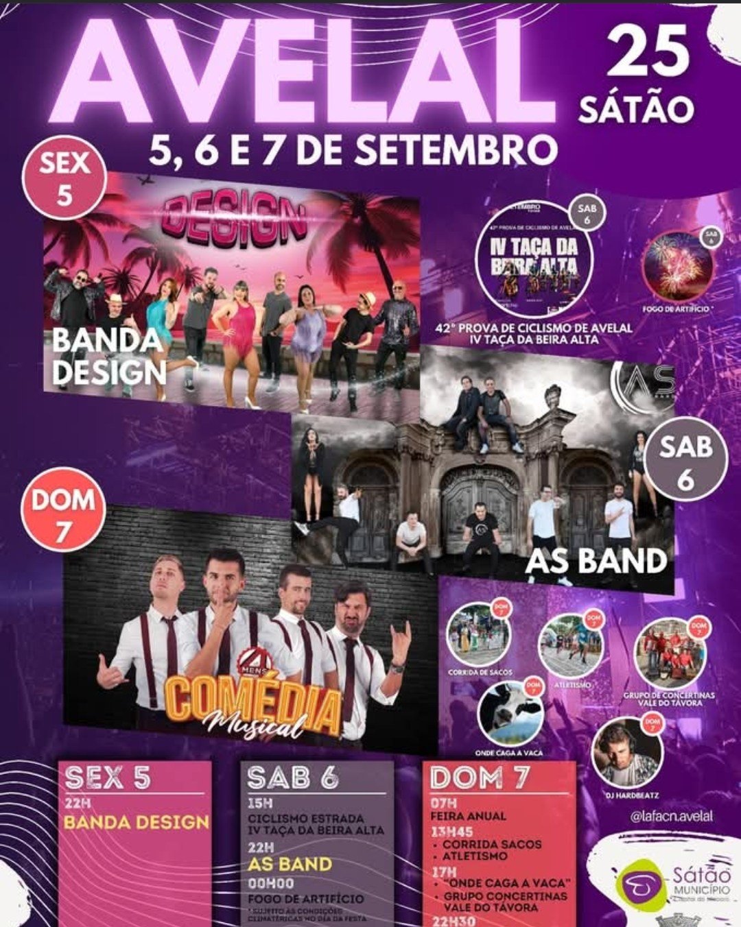 Cartaz Festas em Avelal 2025 - Sátão