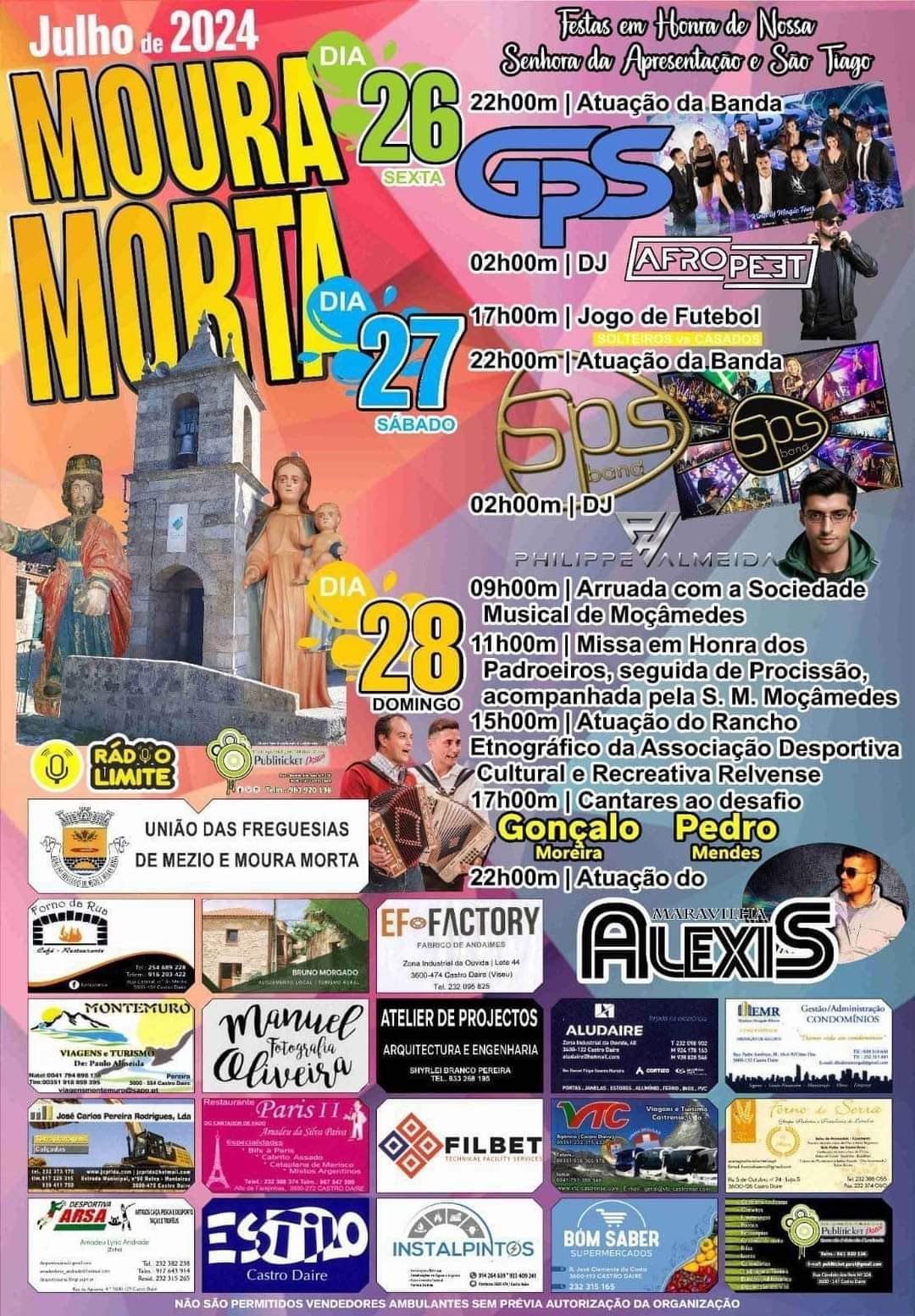 Cartaz Festas em Honra de Nossa Senhora da Apresentação 2024 - Moura Morta