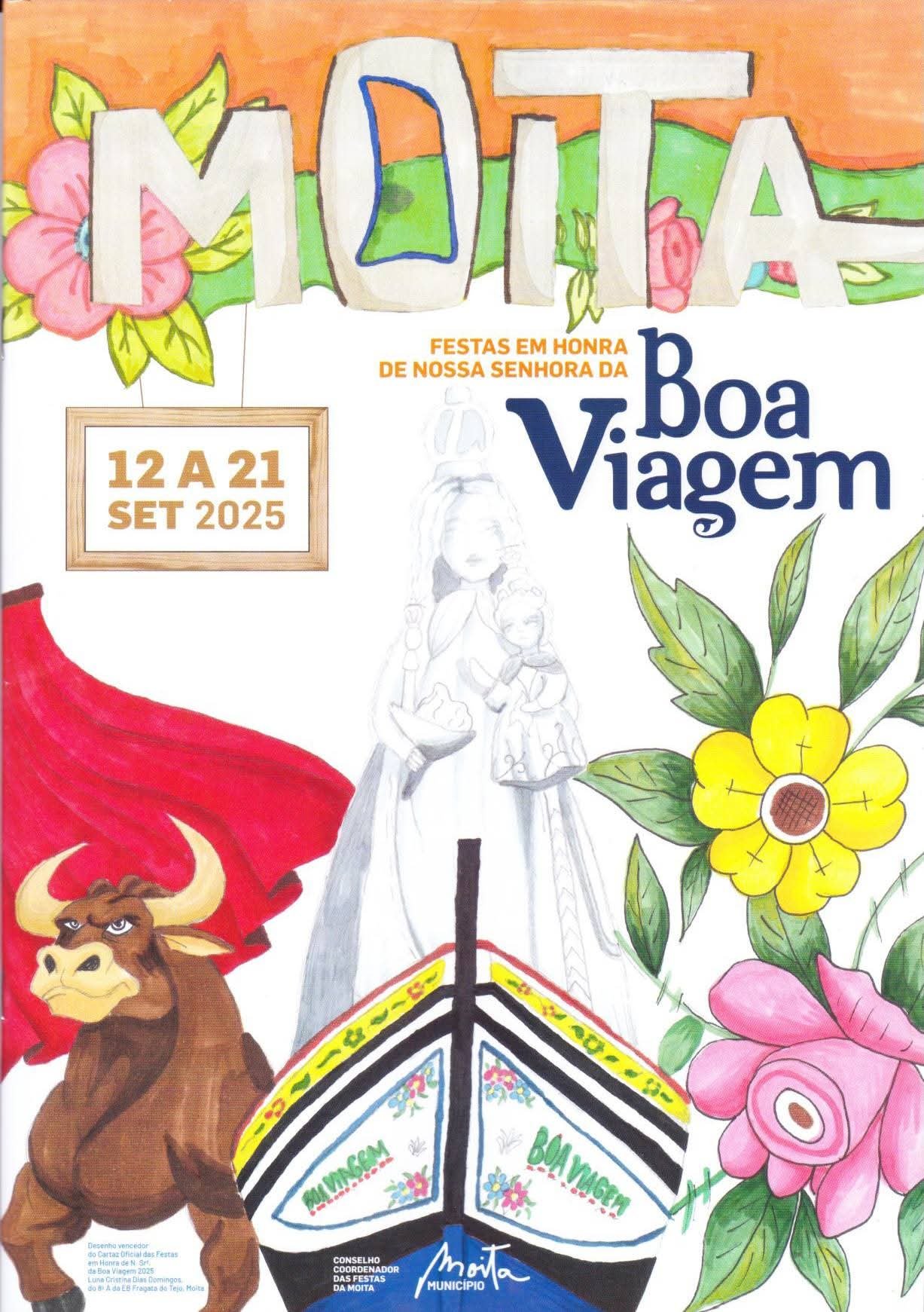 Cartaz Festas em Honra de Nossa Senhora da Boa Viagem 2025 - Moita