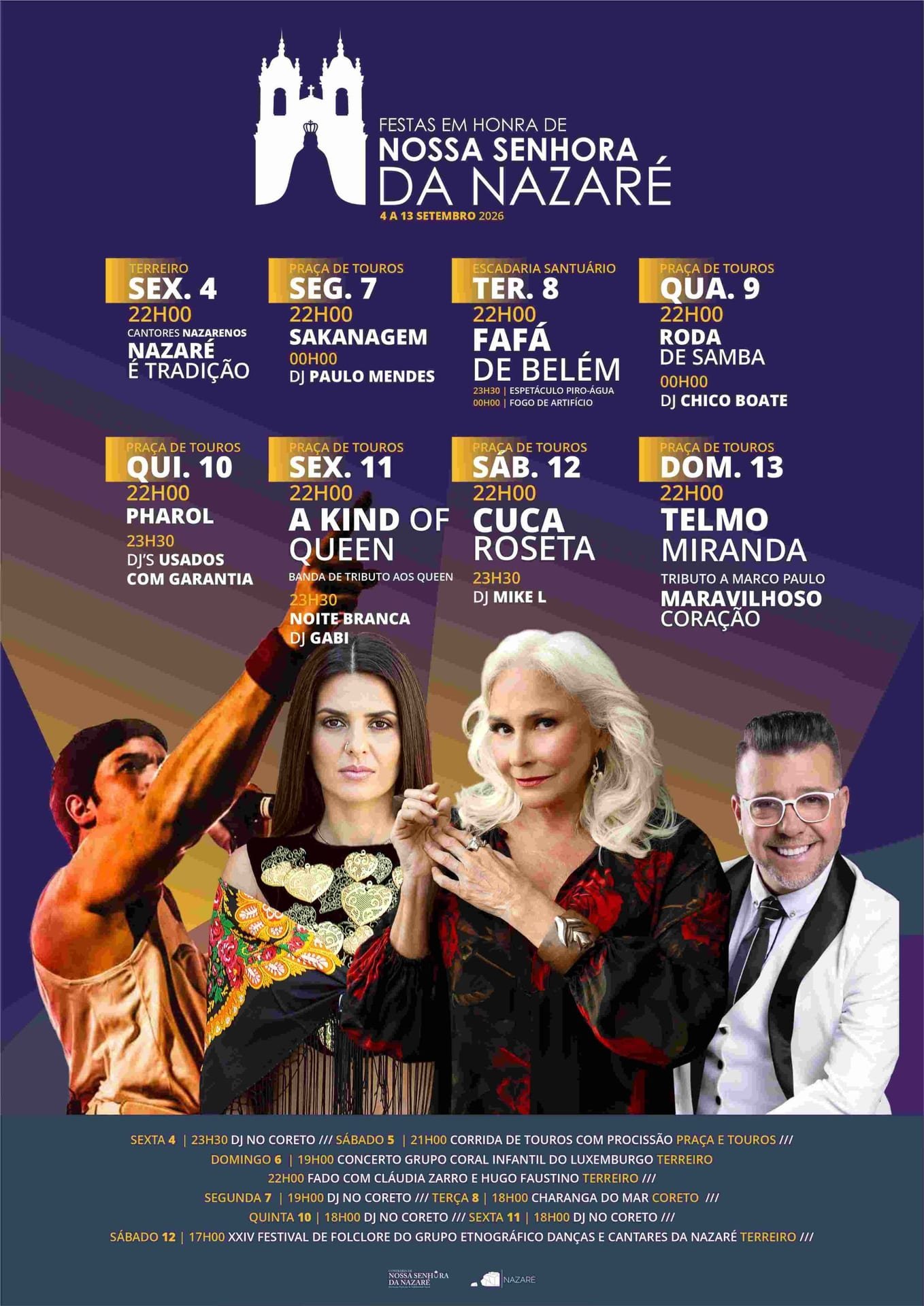 Cartaz Festas em honra de Nossa Senhora da Nazaré 2026 - Nazaré
