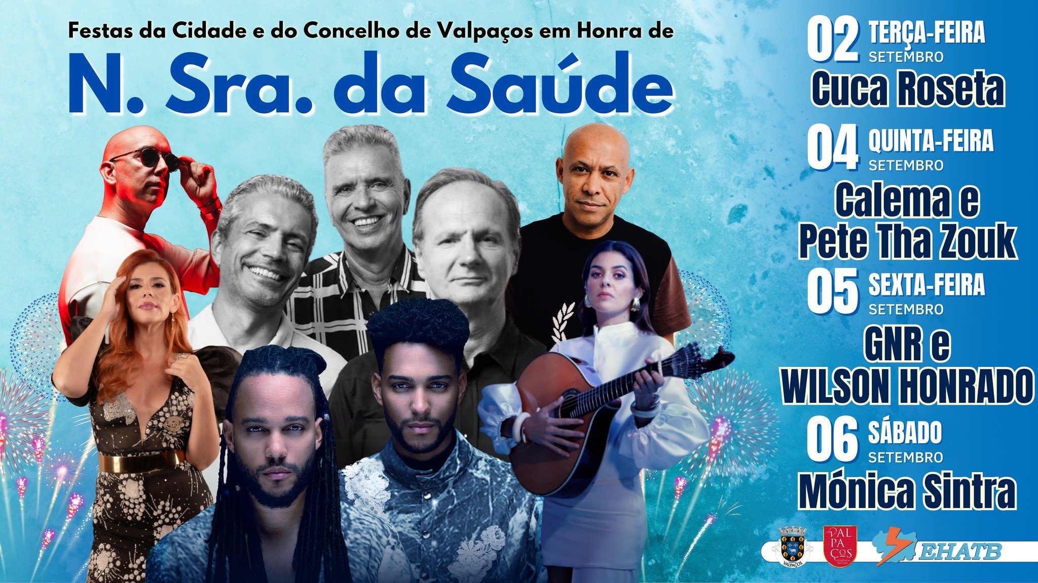 Cartaz Festas em Honra de Nossa Senhora da Saúde 2025 - Valpaços