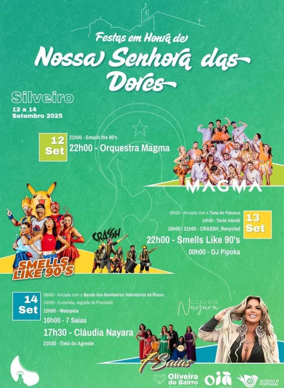 Cartaz Festas em Honra de Nossa Senhora das Dores 2025 - Silveiro