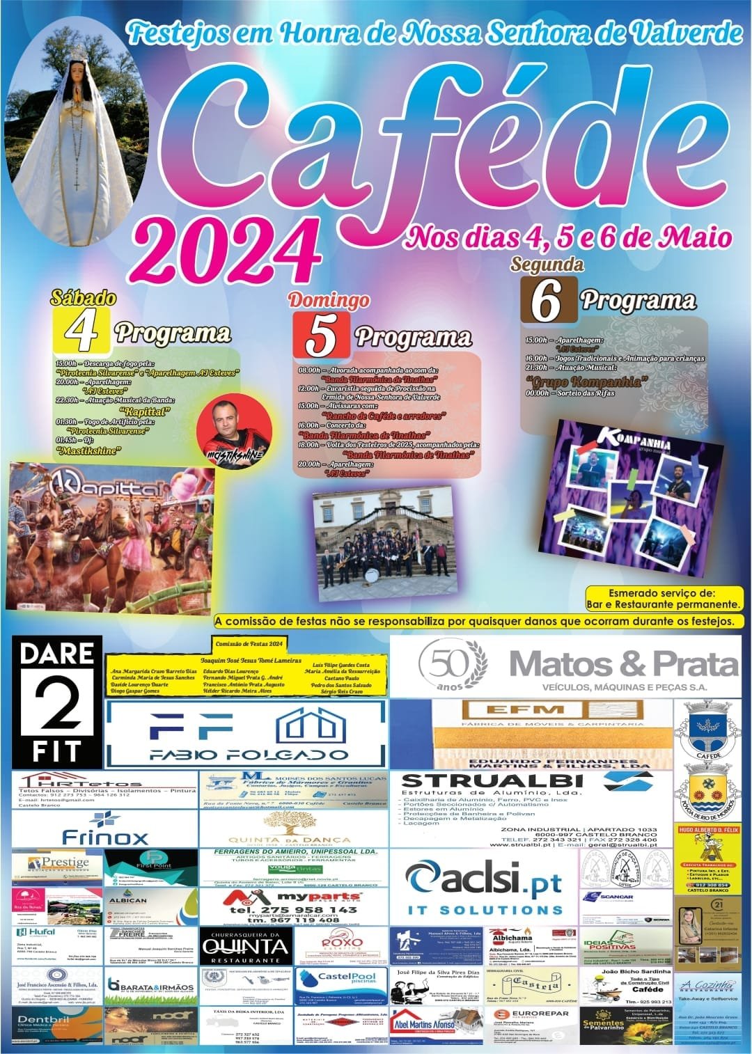 Cartaz Festas em Honra de Nossa Senhora de Valverde 2024 - Caféde
