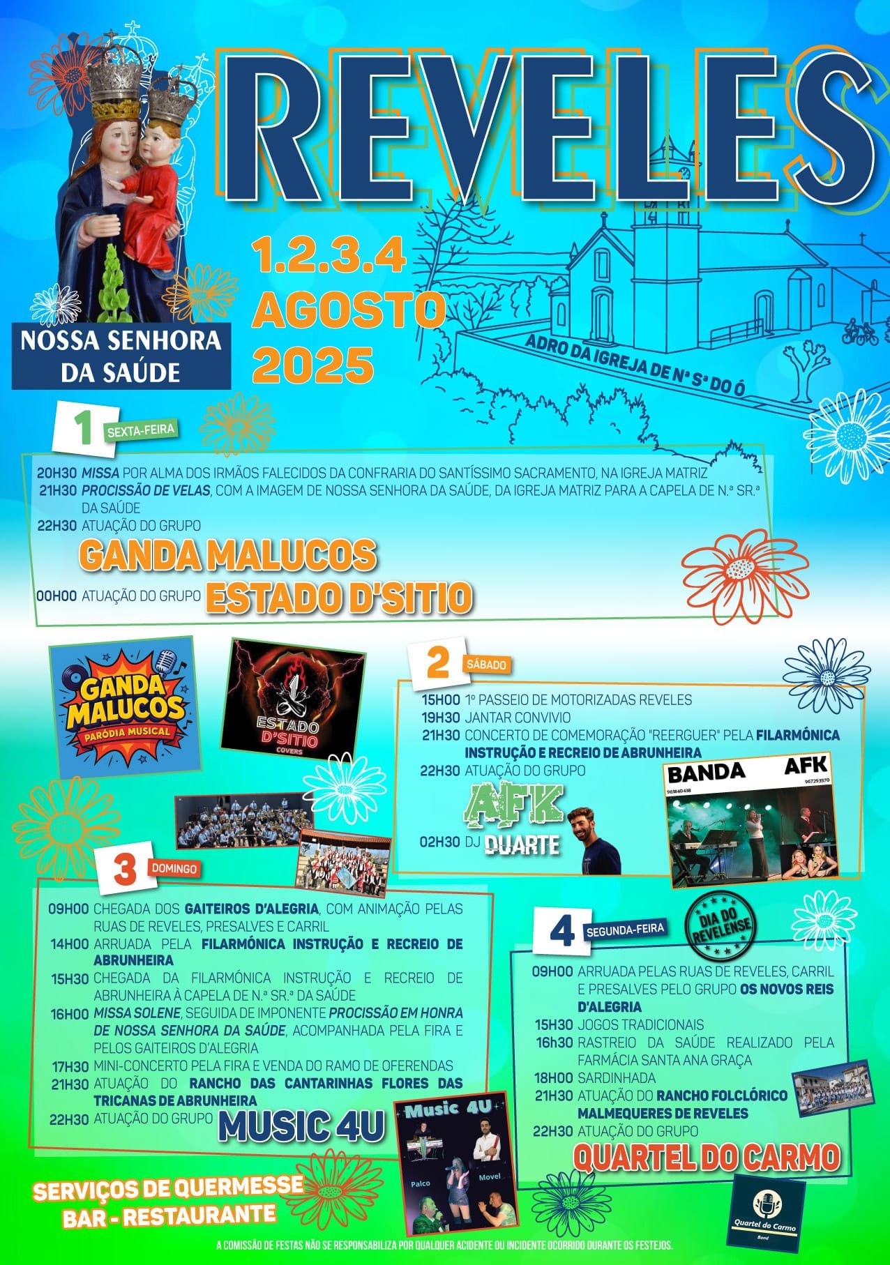 Cartaz Festas em Honra de Nsa. Sra. Da Saúde 2025 - Montemor-O-Velho