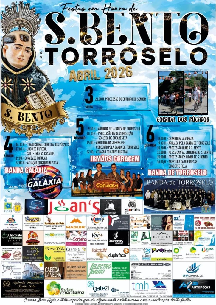 Cartaz Festas em Honra de S. Bento 2026 - Torroselo