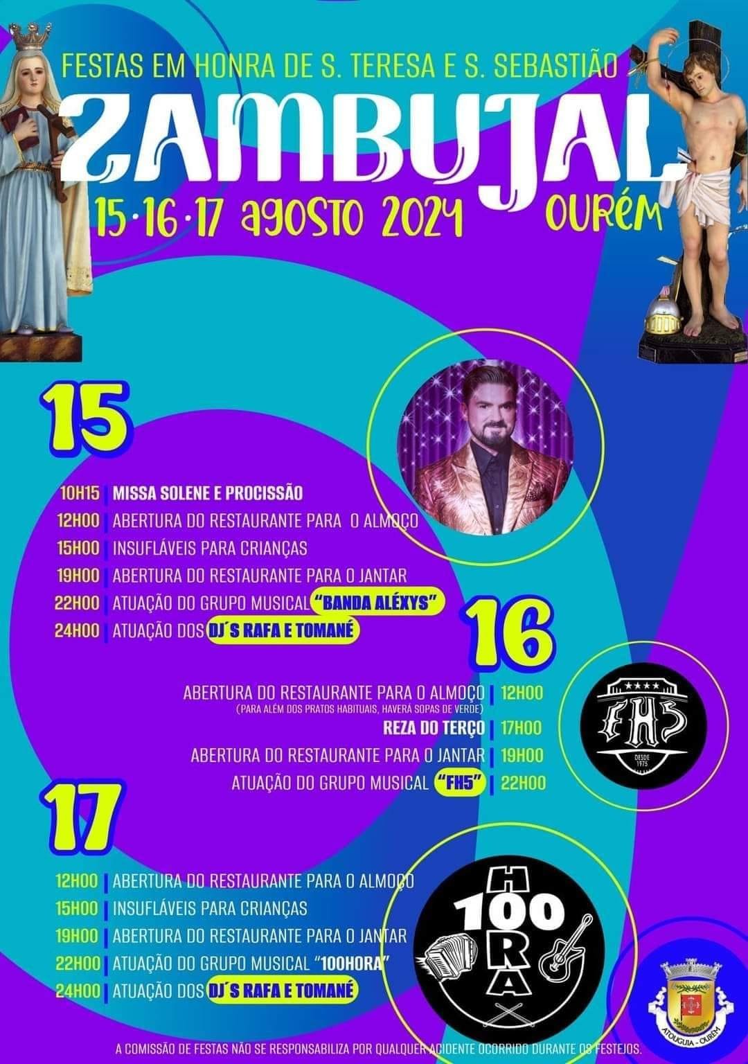 Cartaz Festas em Honra de S. Teresa 2024 - Zambujal