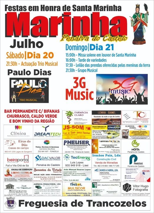Cartaz Festas em Honra de Santa Marinha 2024 - Penalva do Castelo