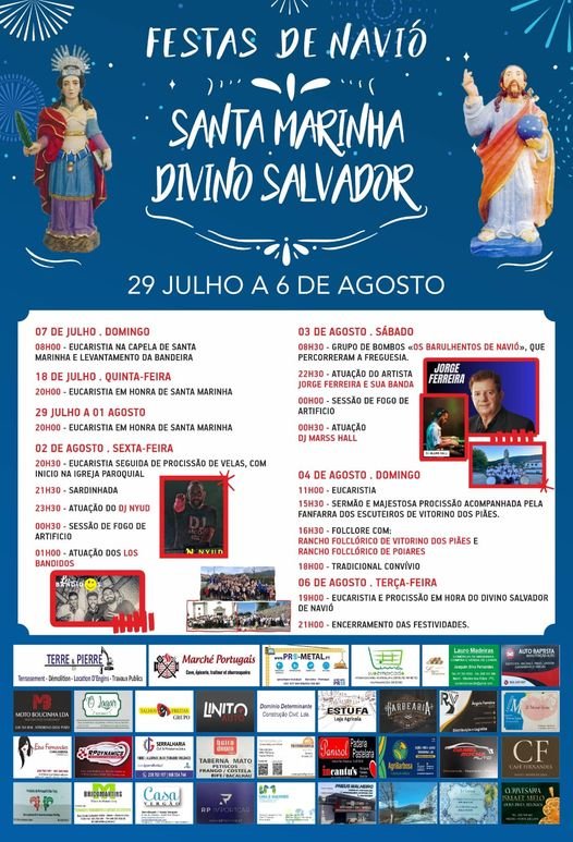 Cartaz FESTAS EM HONRA DE SANTA MARINHA E DIVINO SALVADOR 2024 - Viana do Castelo
