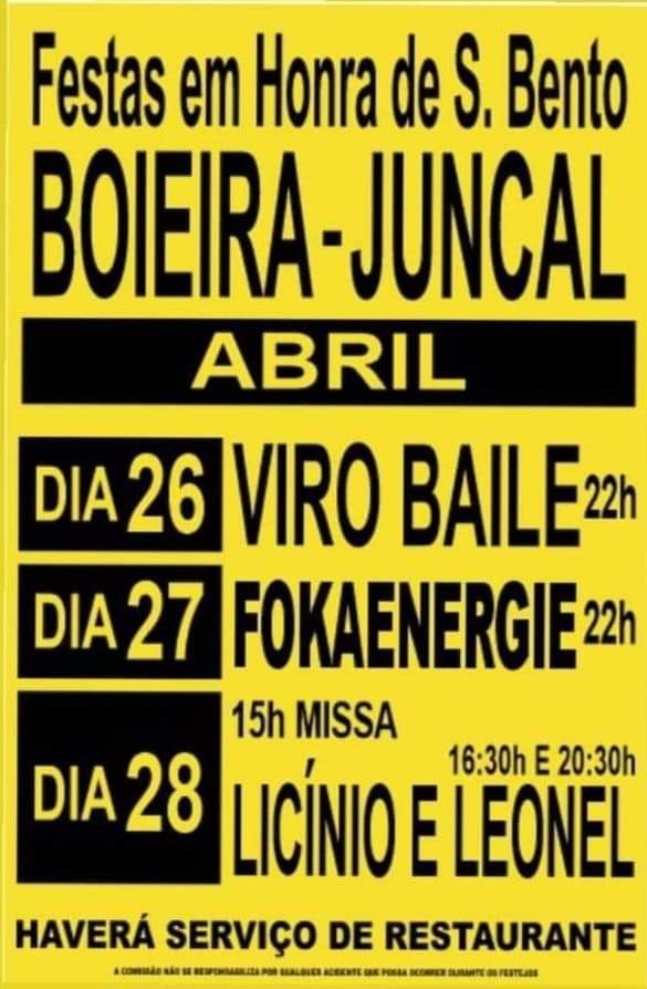 Cartaz Festas em Honra de São Bento 2024 - Boieira
