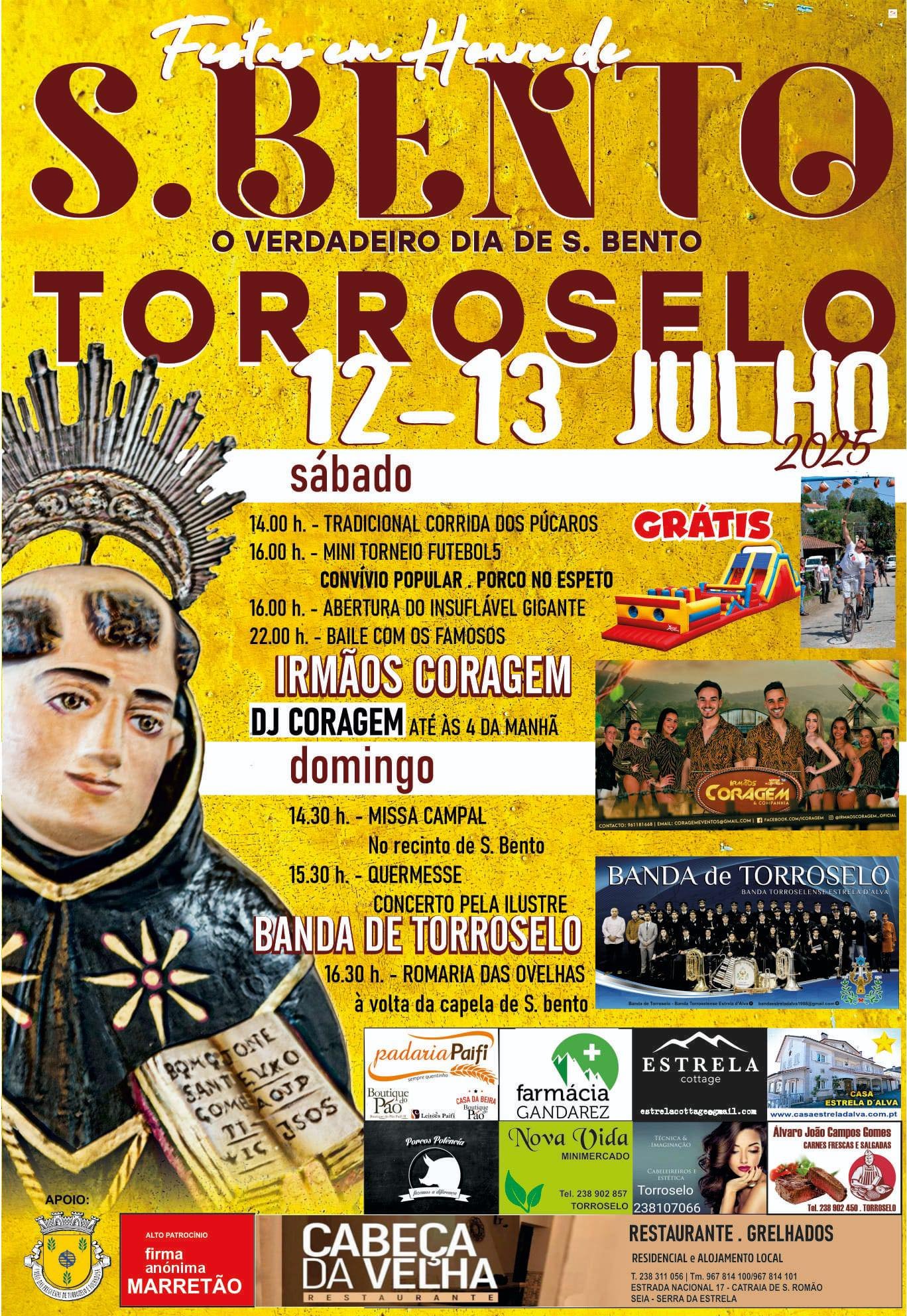 Festas Em Honra De S o Bento 2025 Torroselo Seia Festas Arraiais
