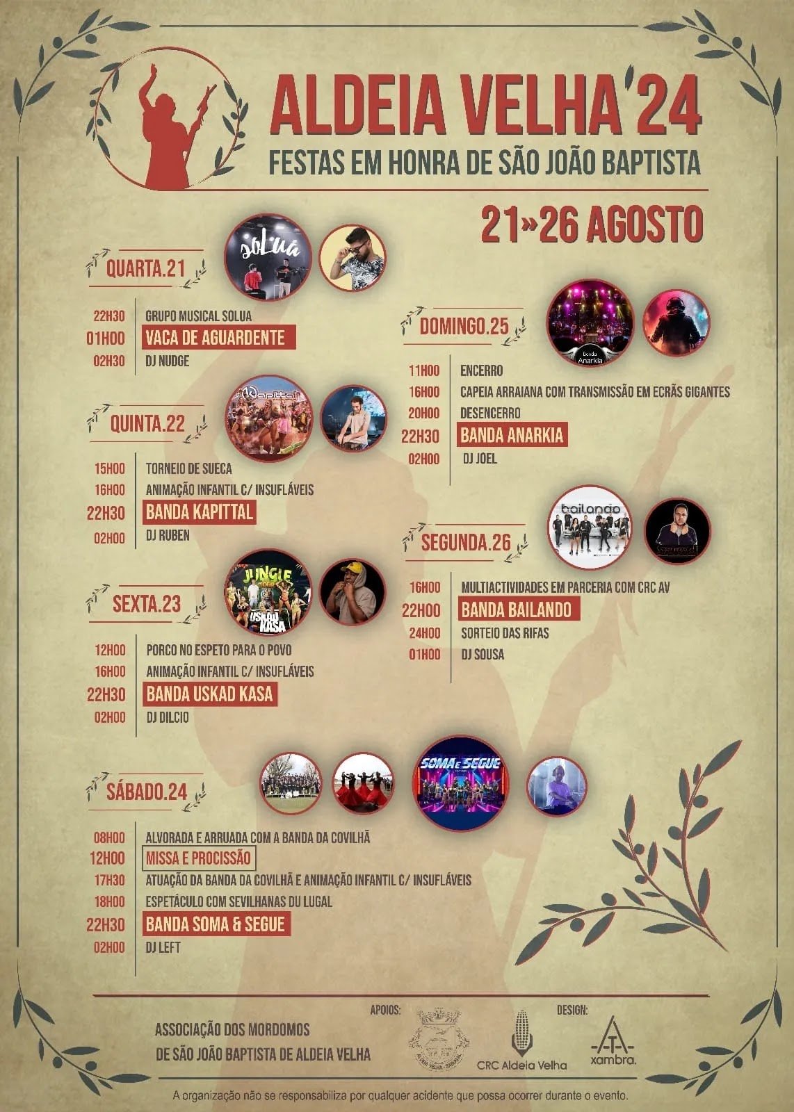 Cartaz Festas em Honra de São João 2024 - Sabugal