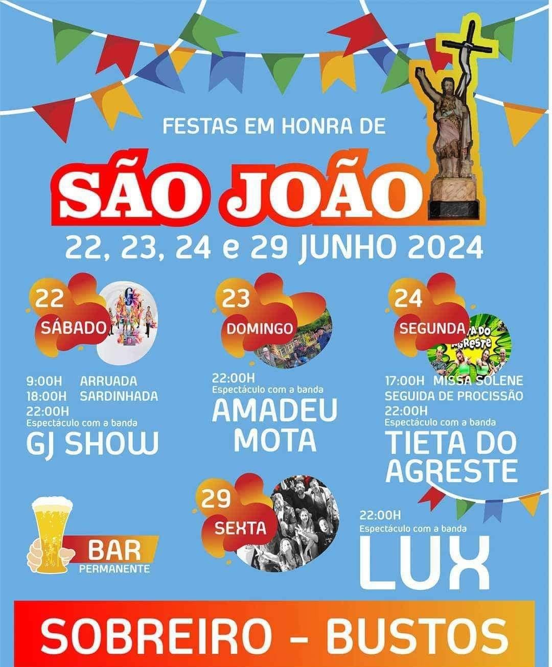 Festas Em Honra De São João 2024 Sobreiro