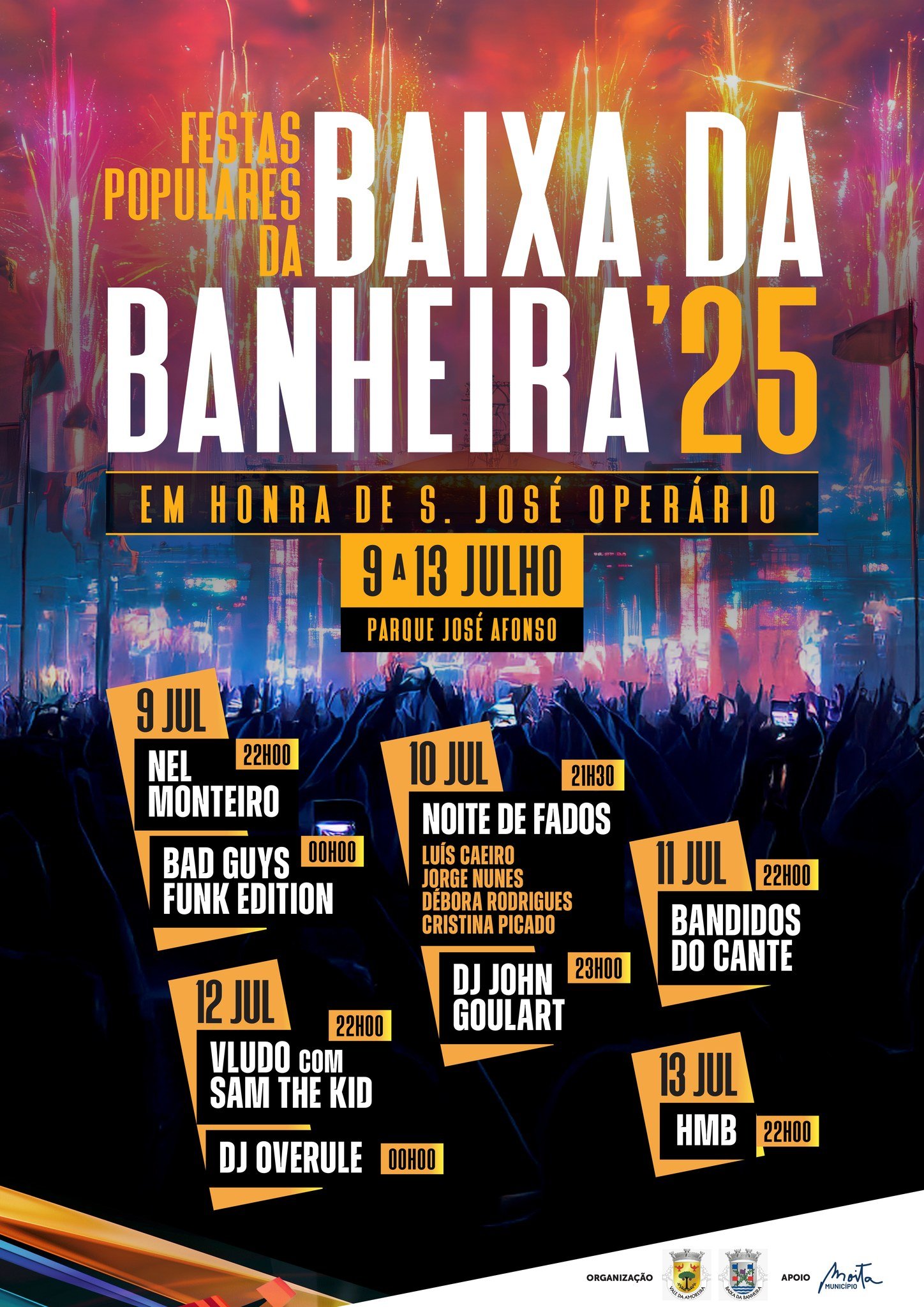 Cartaz Festas em Honra de São José 2025 - Baixa da Banheira